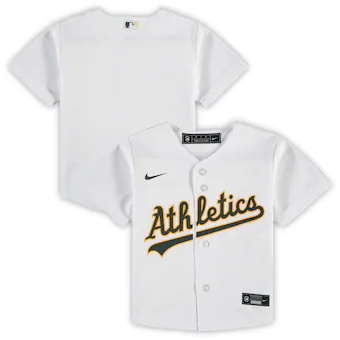toddler nike white oakland athletics replica team jersey